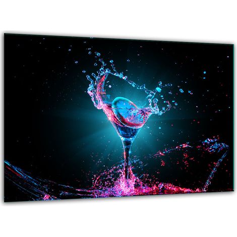 Tabla de cortar de vidrio templado de 30x22 cm para bebidas. (1/5)