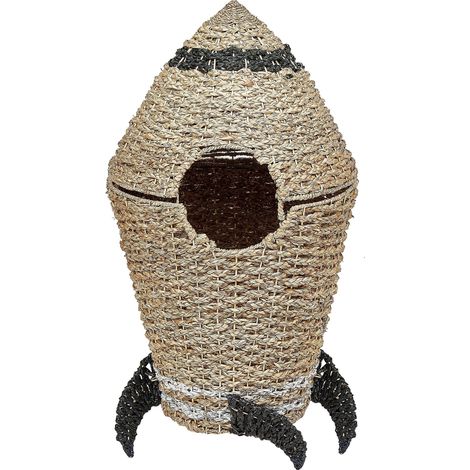 Kinder Aufbewahrungskorb Rakete PAARL Seegras Naturfarben (1/5)