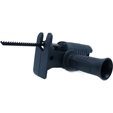 Adaptateur de scie alternative portable avec 3 lames - Accessoire de perceuse pour la coupe de métal et de bois (1/3)