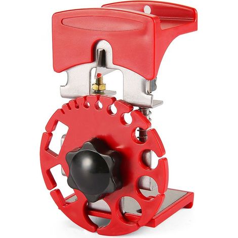 Multifunctional Manual Electric Cable Stripper Handheld Copper Stripping Machine with Adjustable Depth, Red, 7.5x7.5x12CM (1/4)