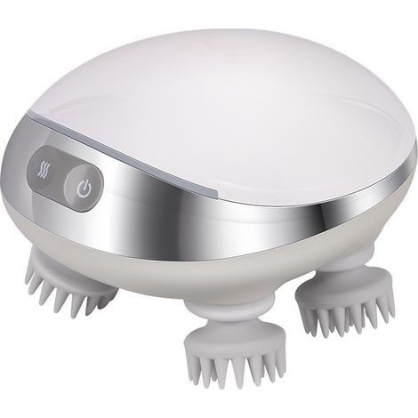 Elektrisches Kopfmassagegerät, tragbarer Kopfmassager mit Schaber für die Haare (1/5)