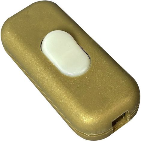 CENTRALE BRICO Interrupteur TIBELEC, plastique, or (1/3)