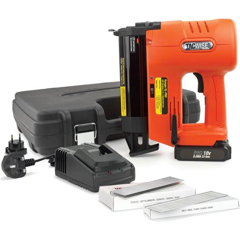 Tacwise 1506 Ranger EL-PRO 18V Cordless Staple Nail Gun Nailer Stapler 91 18G (1/9)