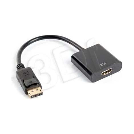LANBERG DISPLAYPORT MASCHIO A HDMI FEMMINA ADATTATORE AD-0009-BK - RISOLUZIONE FINO A 1920X1200 - CAVO DA 20CM