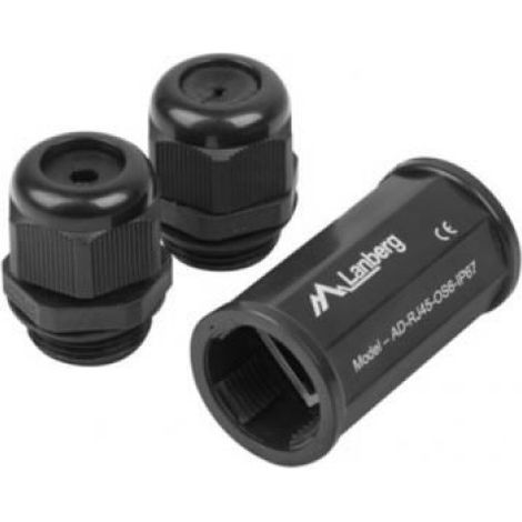 Connecteur Étanche RJ45 - IP67 - CAT6 - FTP - Pour Câble Extérieur - 1 Pièce (1/2)