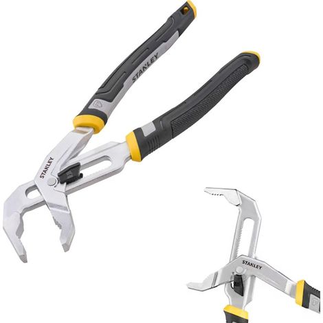 Stanley FMHT75510-0 250mm 10in Dual Adjust Water Pump Pliers V Jaw XMS26WPUMP (1/5)