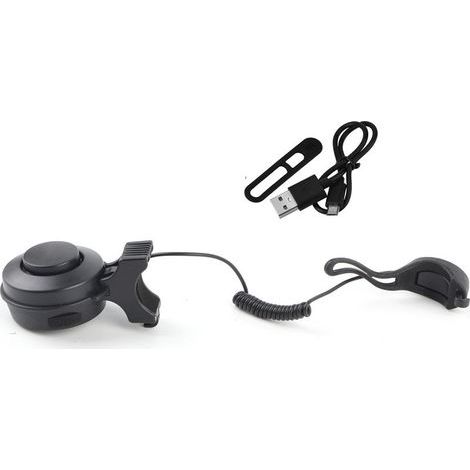 Sonnette de vélo rechargeable USB étanche klaxon électronique ultra puissant pour cyclisme (1/5)
