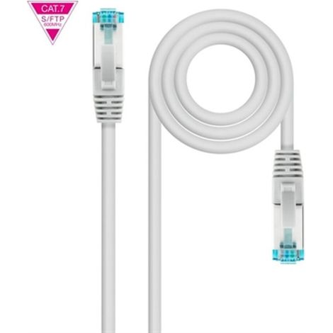10.20.1702 Câble/Cordon réseau RJ45 Nanocable Catégorie 7 S-FTP (S/FTP) Droit 2m (Gris) (1/3)