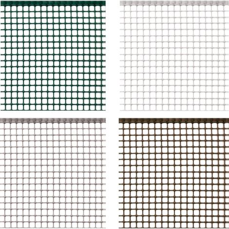 RETE PER BALCONE IN PLASTICA 1 MT MAGLIA QUADRA ANIMALI CANI GATTI BAMBINI REC - Colore: Bianco (1/5)