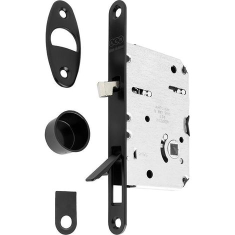 picaporte magnético wave e50 puerta corredera baño - cromo satinado, negro mate o blanco mate acabado cromo satinado acabado negro mate