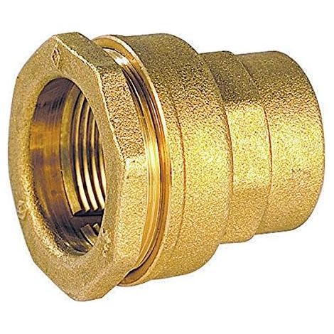 Female straight fitting, Brass, Iron Series, For Polyethylene, Diameter 27-3/4" (1/2)