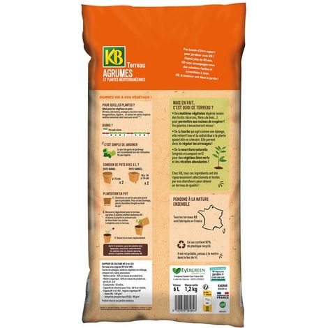 KB - Terreau agrumes plantes méditérranéennes 6l (1/2)