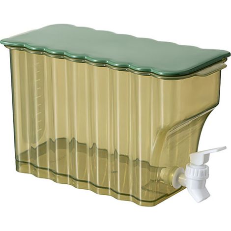 Bouilloire d'eau froide avec robinet en PP, pour conservation au réfrigérateur, idéale pour thés, lait et boissons fraîches. (1/5)