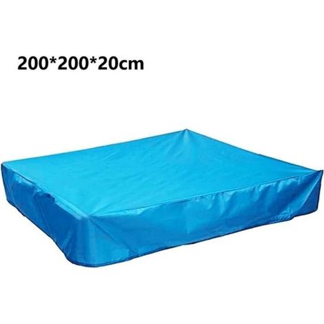Oxford 210D fabric cover for square sandbox, 200x200x20cm, with drawstring. (1/3)