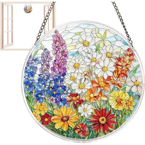 Attrape-Décor Pendentif Décoratif Acrylique 2D Ornement Puzzle Attrape-pour Mur Pour Intérieur Extérieur Appuis De Fenêtre Arbre Fêtes Chambre Salon Balcon (1/5)