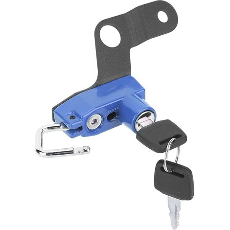 Support de fixation de boucle de casque en alliage d'aluminium pour modification de moto, compatible avec Suzuki GSX1300R / Hayabusa 2008+ (bleu) (1/5)