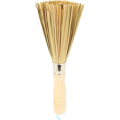 Brosse à vaisselle en bambou naturel, écologique, fouet de nettoyage pour casseroles et bols, manche en bambou, outil de cuisine (1/5)