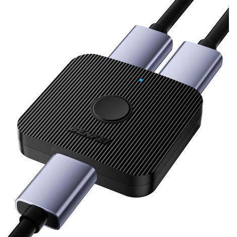 Switch HDMI 4K, commutateur HDMI 2 entrées 1 Sortie, bidirectionnel, Prend en Charge 4K 3D HD 1080p Compatible avec Firestick, Xbox PS4 Roku HDTV [Deux écrans ne fonctionnent pas simultanément] (1/5)