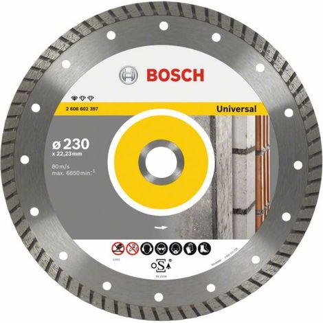 Bosch  Diamanttrennscheibe  Standard  for  Universal  Turbo  180x22,23x2,5x10  mm  2608602396