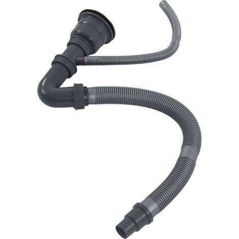 Tuyau de vidange pour évier de cuisine, crépine, kit de vidange pour évier simple, accessoires de vidange pour appareils de cuisine (1/5)