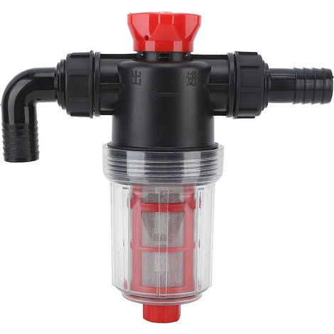 Wasserfilter für Bewässerungspumpen, doppellagige Feinmaschenfiltration, hohe Durchflussrate, Inline-Sieb für Garten und Rasen, 32-mm-Anschluss (1,2-Zoll-Außenrohr)