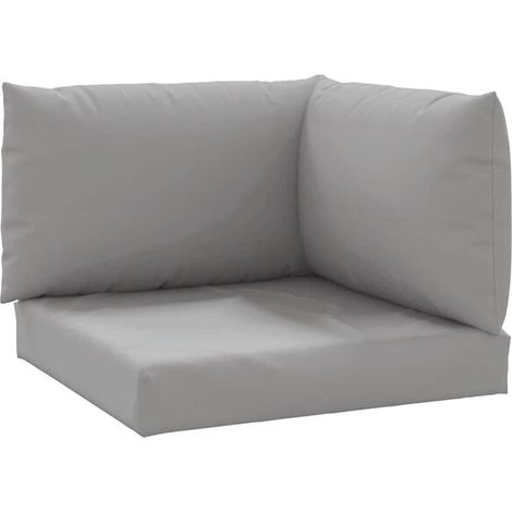 Coussins de plateau, ensemble de 3 pièces, tissu Oxford gris. (1/5)