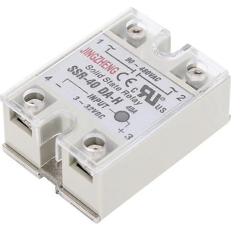 Halbleiterrelais DC/AC SSR mit kontaktlosem Schalter, hohe Qualität, SSR-40A DA H 90-480VAC