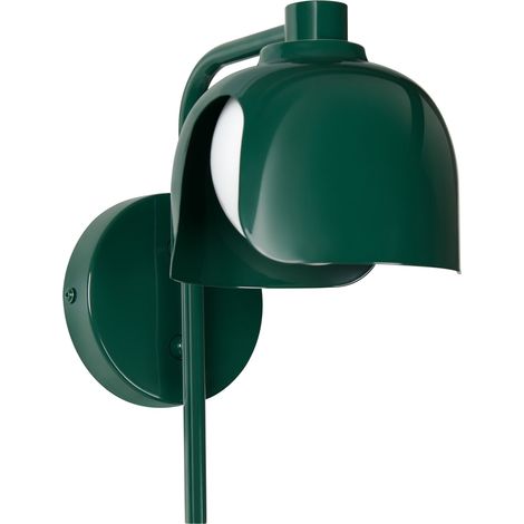 OSRAM Applique murale DECOR Corolle, Métal Vert Verre, Version G9, Câble textile, Style rétro (1/5)