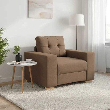 Sofa-Sessel Braun 100x78x80 cm Stoff (1/5)