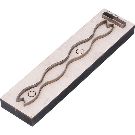 Matrice de découpe pour cuir en acier à haute teneur en carbone C37, base extra épaisse, tranchant exceptionnel, idéale pour les loisirs créatifs. (1/5)