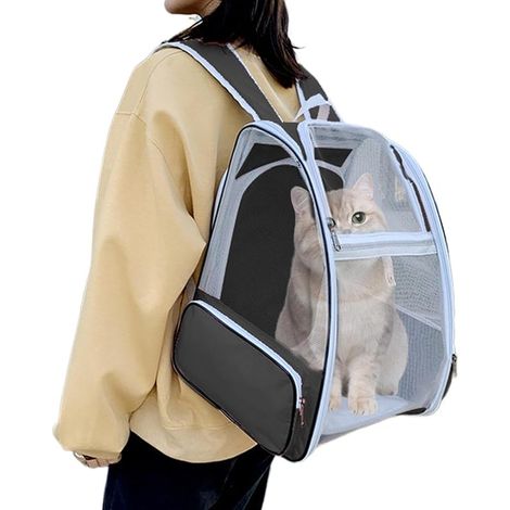 Mesh Dog Carrier  Pet Travel Backpack  Portable Puppy Bag  Dog Carrier Pack, Breathable Pet Bag, Ventilated Pet Backpack, Puppy Carrying Pack, Outdoor Pets Carrier, Backpack for Dogs