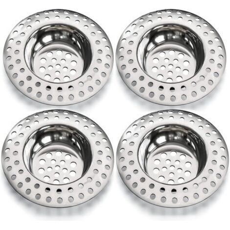 Passoire d'évier 14g, lot de 4 pour tous les drains, passoire d'évier de cuisine, passoire d'évier, grille d'évier, grille d'évier de cuisine (1/4)