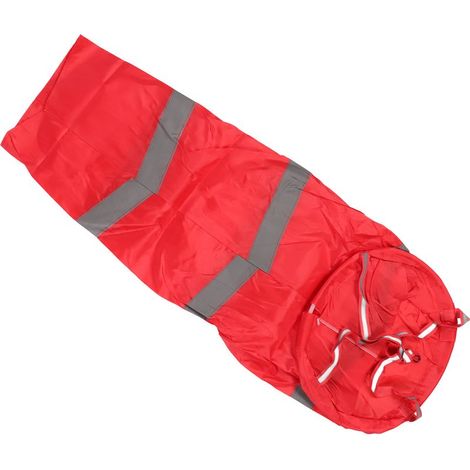 Sac de chaussettes de mesure de la direction du vent en polyester résistant et léger pour l'industrie agricole en plein air rouge style réfléchissant 100 cm (1/5)