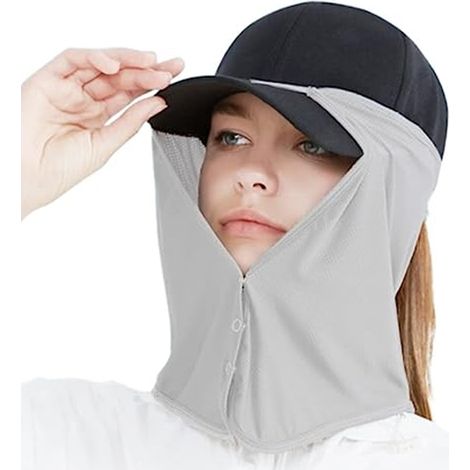 Drape Visière Solaire - Protection UV pour Visage et Cou - Refroidissement Respirant - Unisexe - 1 Pièce (1/5)