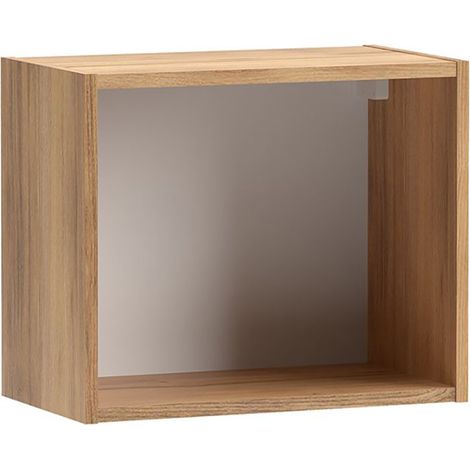 Cube étagère coloris Beige/chêne Mauvella - Longueur 50,5 x Hauteur 38 x Profondeur 28 cm (1/3)
