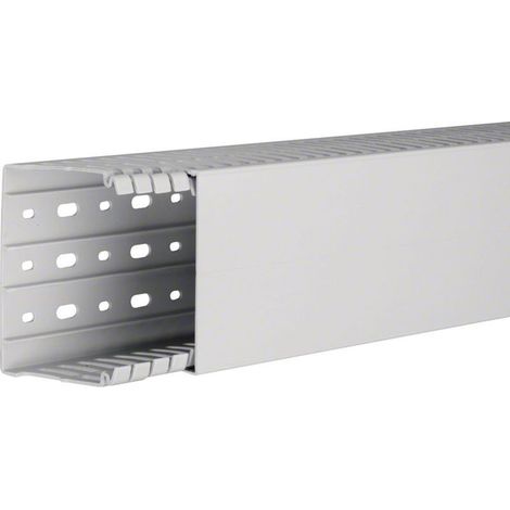 Goulotte de câblage sans halogène en PC-ABS beha-set l 100mm x p 80mm gris clair HAGER HA780100