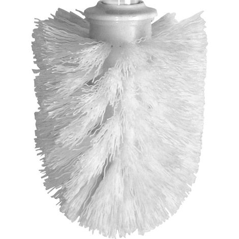 Cabezal de cepillo para inodoro Bisk blanco, 1 unidad.