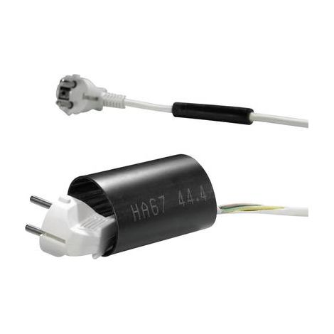 HellermannTyton Tube thermorétractable noir 1,22 m 6:1 (1/2)