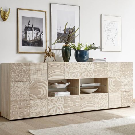 MORI - madia di design moderno 2 ante e 4 cassetti (1/2)
