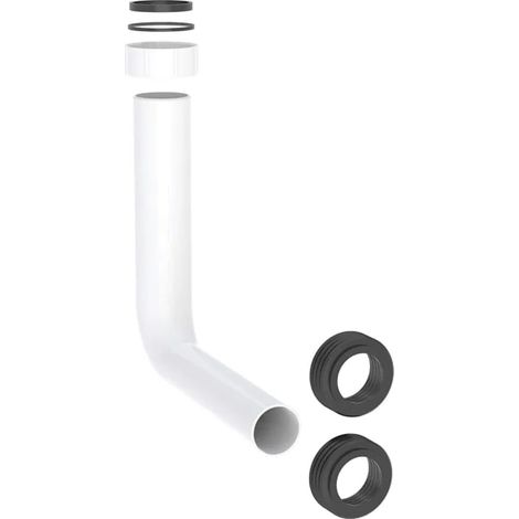 Geberit curva di risciacquo per modulo sanitario Geberit Monolith per WC: bianco alpino, 242390111