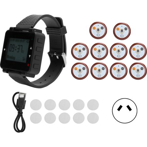 Bouton d'appel système pour restaurant prise de commande SU‑C04 110-240V prise AU (1/5)