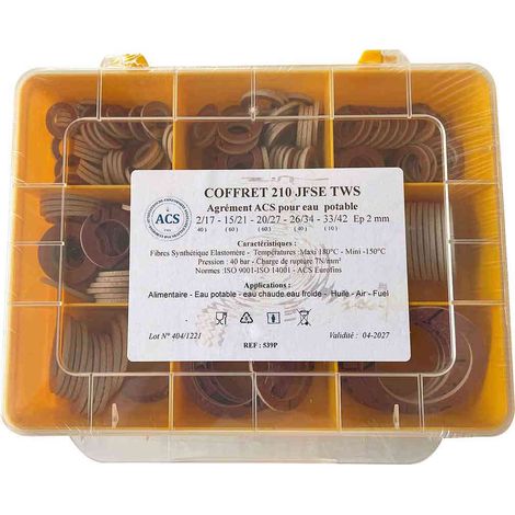 Coffret 210 joints rouge