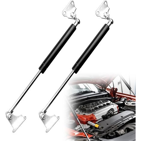 2 Pièces Vérins à Gaz, 380 mm 156 N/16 KG, Universel Réglable Amortisseurs à Gaz, Type L Dämpfer Hydraulique Support Pour TV, Armoire, Boîte à Outils, Camping-car, Capot (1/5)