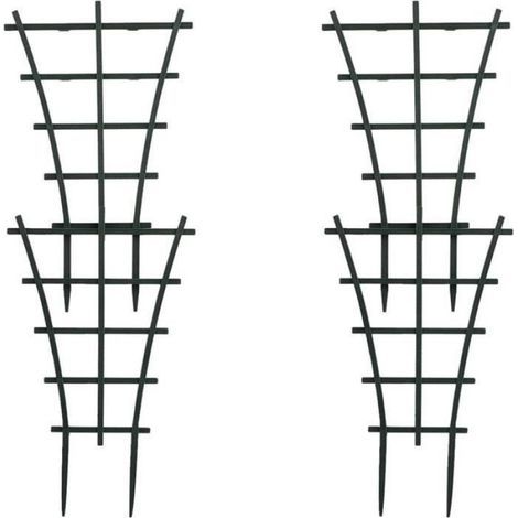 Rankgitter für Kletterpflanzen – 4er-Set aus robustem Kunststoff – Maße: 60 x 60 cm (1/5)