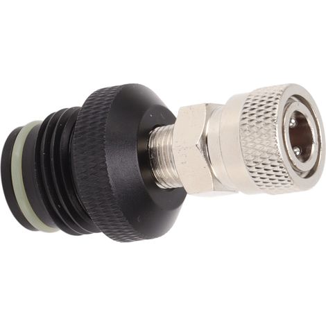 Adaptateur femelle pour bouteille de CO2, étanche, en acier inoxydable et alliage d'aluminium, 8 mm, G1/2, raccord rapide femelle pour tuyau de 14 pouces. (1/5)