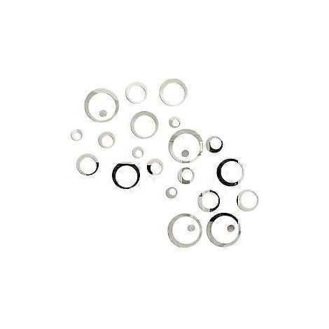 Dekorative Acryl-Wandspiegelaufkleber, Spiegelwandaufkleber mit glänzender Oberfläche, Heimdekoration mit Schutzfolie für mehrere Räume, umweltfreundlich