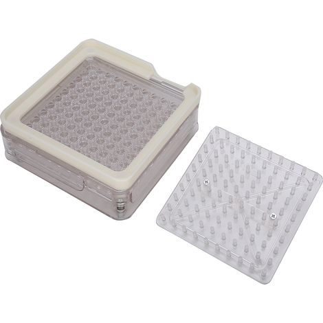 Plaque de Remplissage de Capsules en Acrylique - 100 Alvéoles pour Compléments Alimentaires - Remplisseur Manuel de Gélules (1/5)