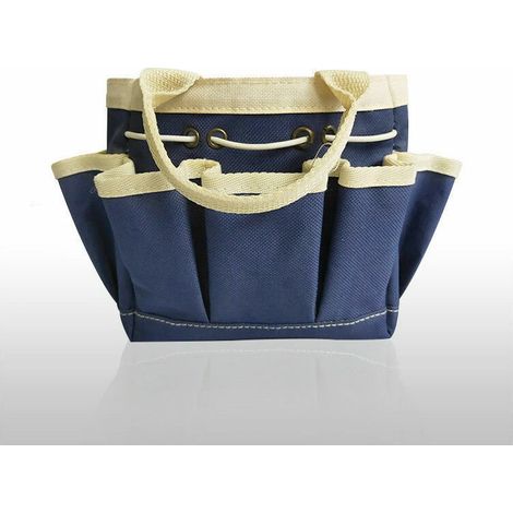 Sac à outils de jardin, cabas de jardin Oxford robuste avec poches, grand sac de rangement pour outils de jardinage, sac de rangement portable, pour femmes (1/3)