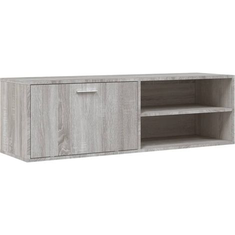 Mobile TV multimediale scaffale per televisione televisione buffet sala da pranzo soggiorno camera da letto sonoma 120 x 34 x 37 cm derivati del legno grigio 020028378