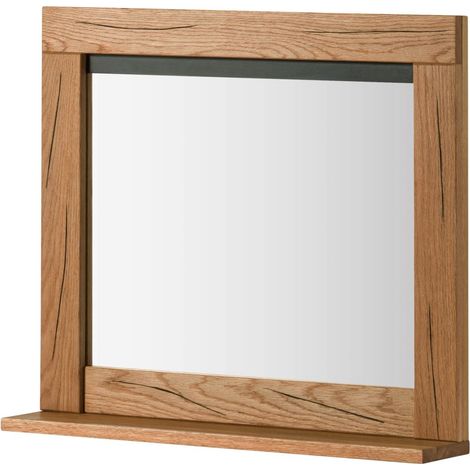 Spiegel Wildeiche / Zerreiche 70x15x63 natur geölt MONTREUX 55 (1/4)